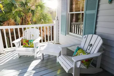 Enjoy your morning coffee on the front porch.