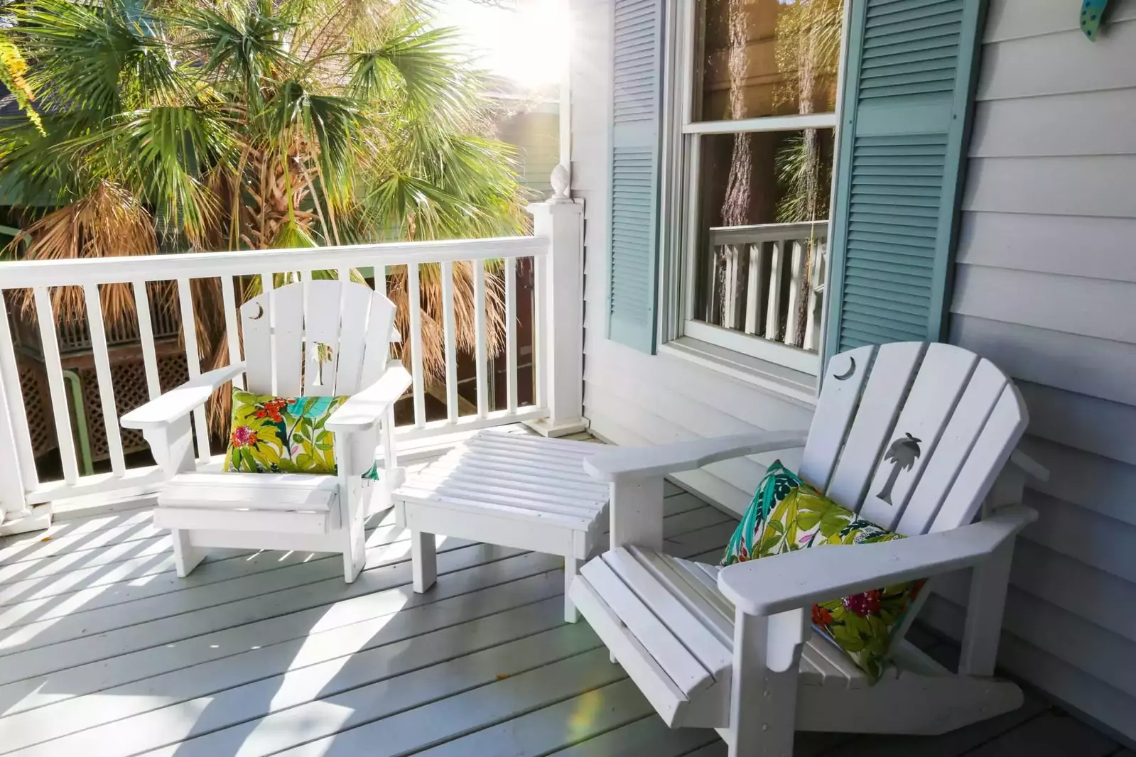 Enjoy your morning coffee on the front porch.
