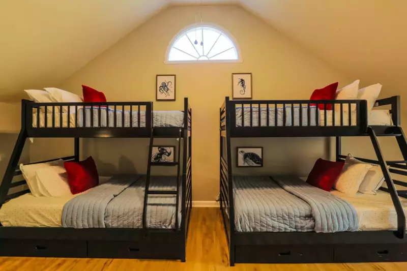 Your kids will love the bunk bed room on the second floor!