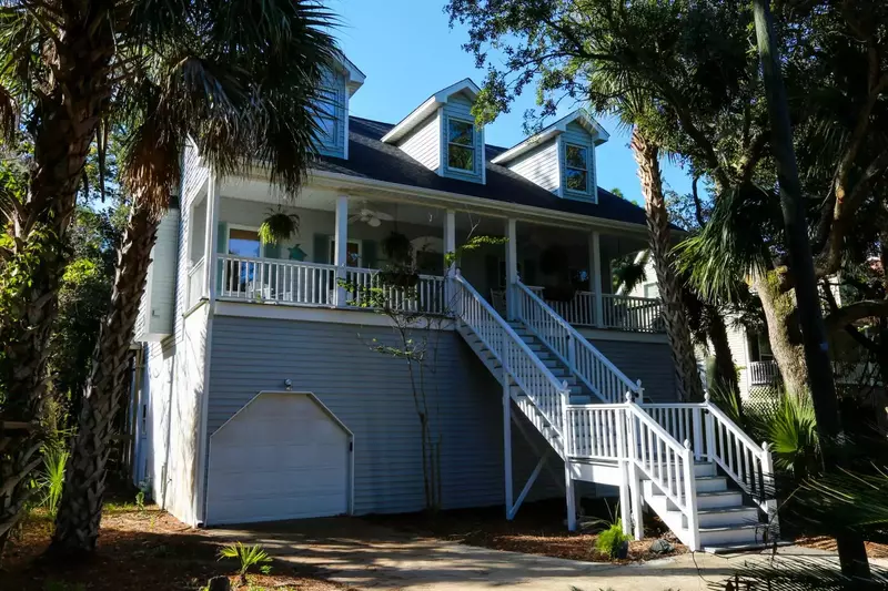 Coastal Escape is an elevated 5 bedroom house on Folly Beach.