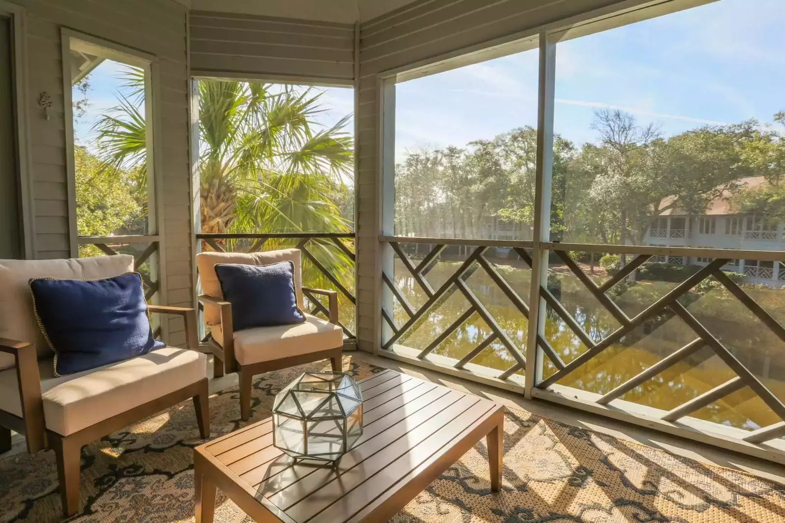 With morning sun continuing all day long it's a great spot to chill and read a book!