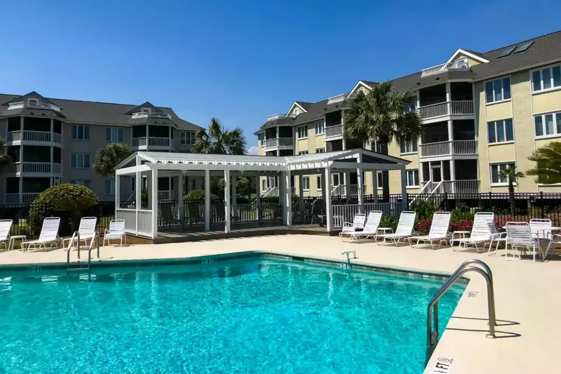 Take a dip in the pool, relax in the sun in a lounge chair or read a good book under the gazebo.