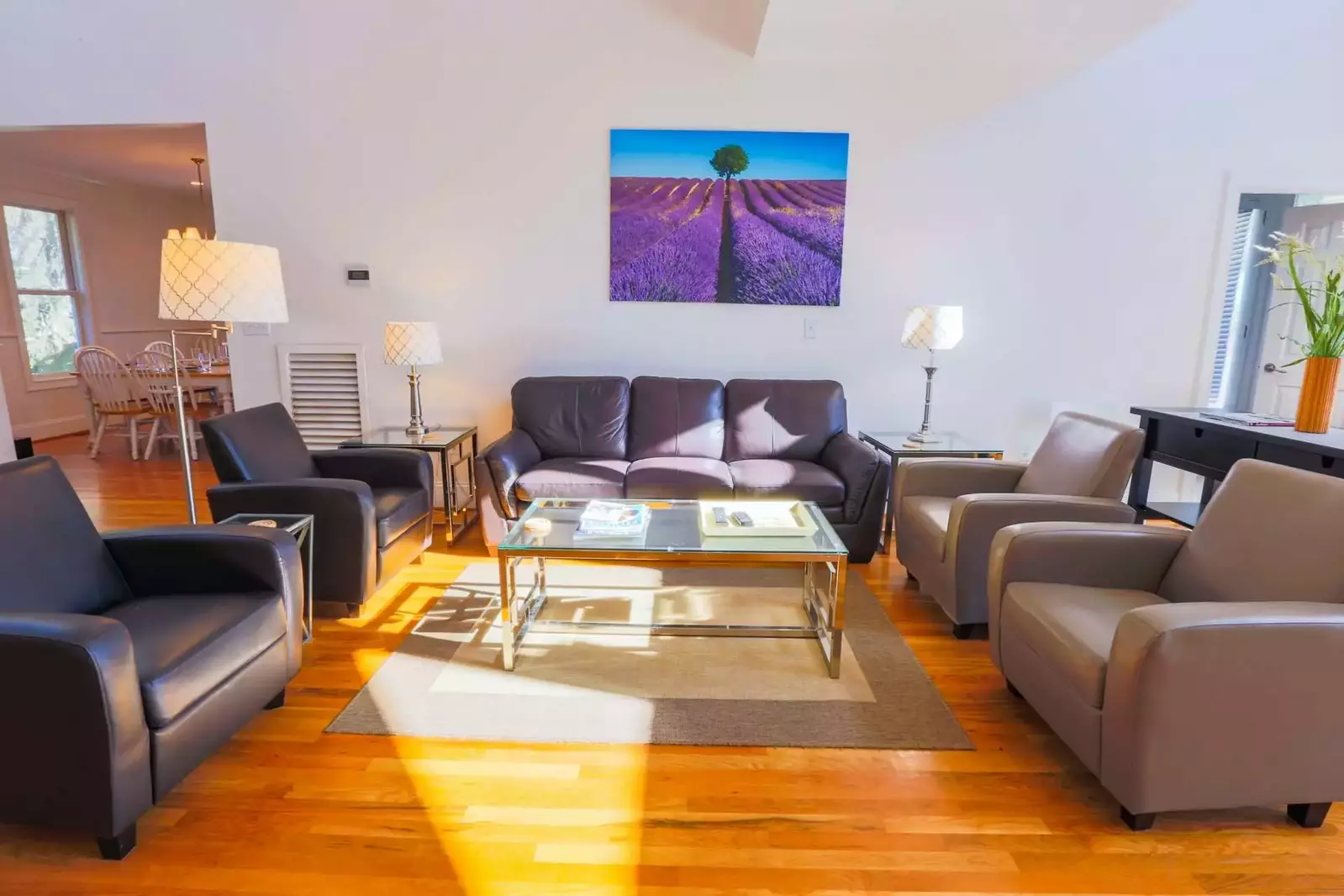 The living room is perfect for reading a book, watching a movie or chatting with your family & friends.