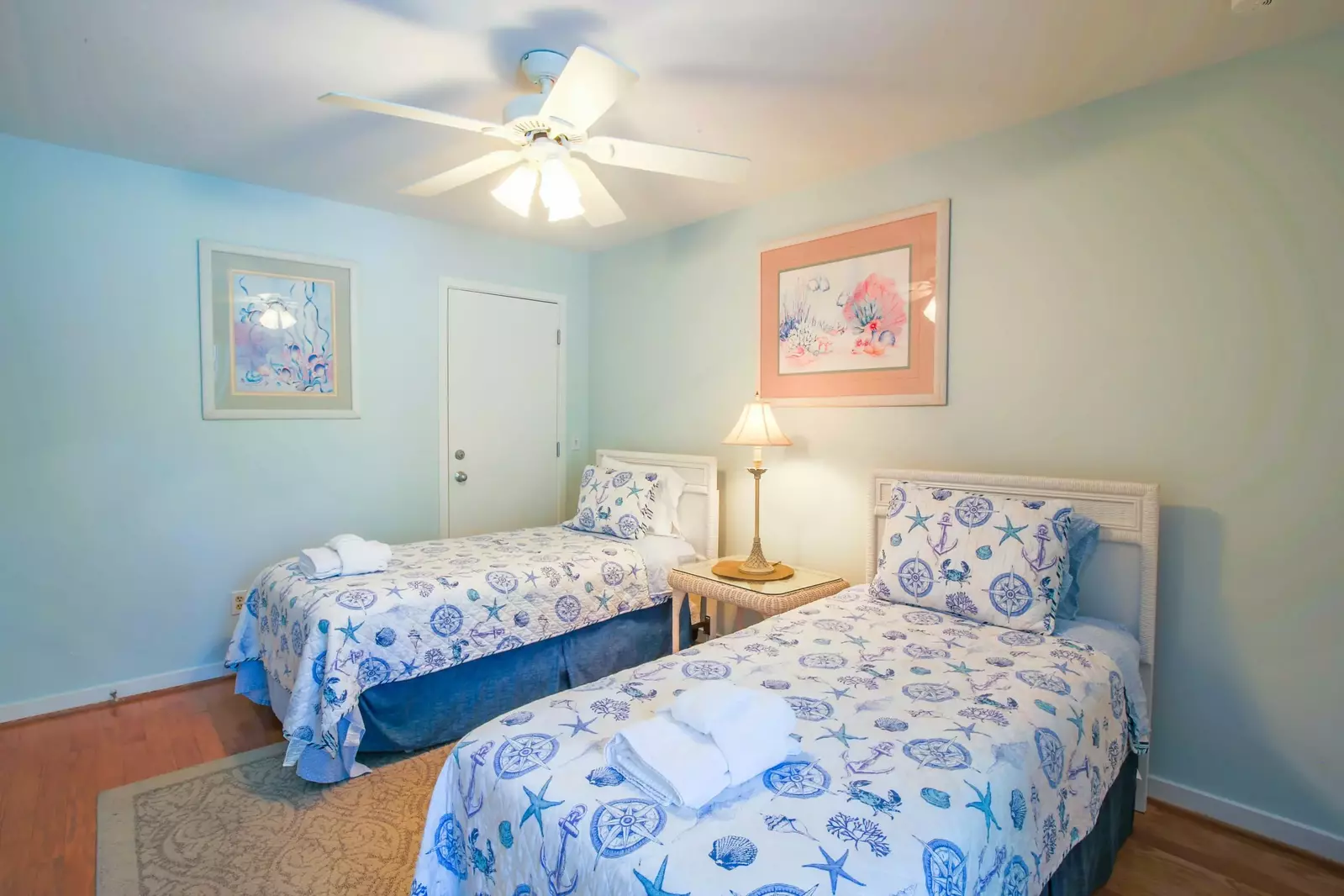 Each of the beds will be made in advance of your arrival with freshly laundered sheets.