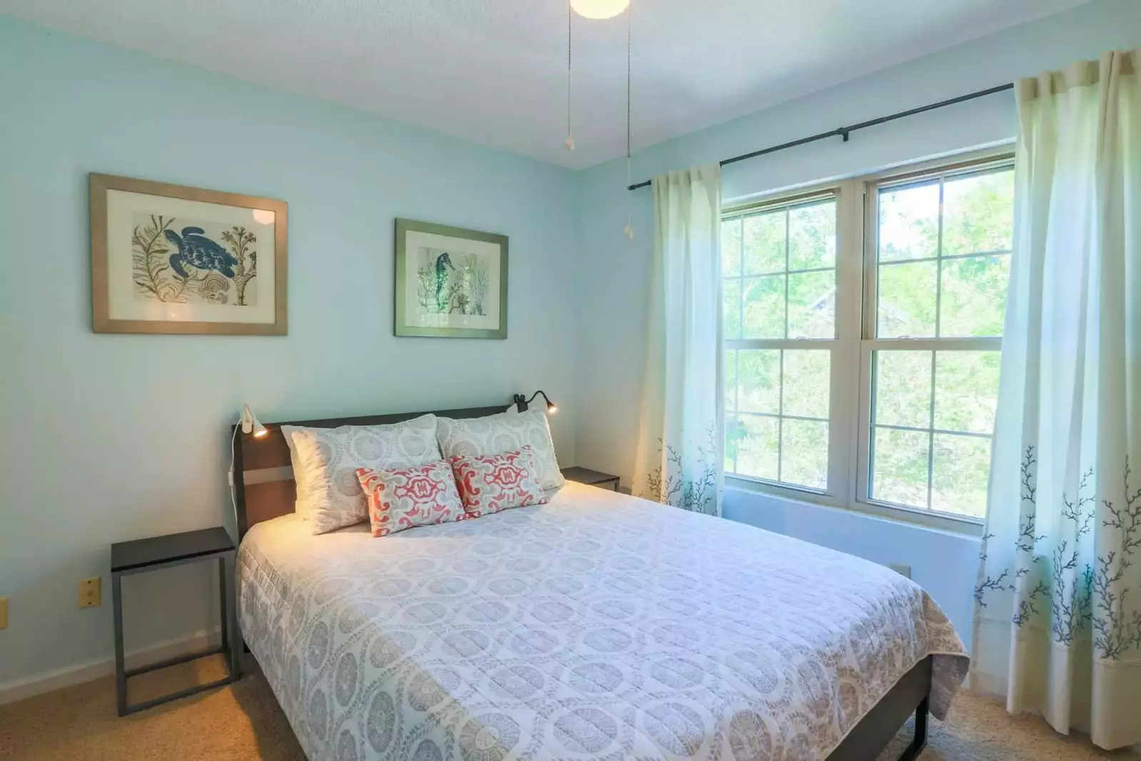 Each of the beds are made in advance of your arrival with freshly laundered sheets.