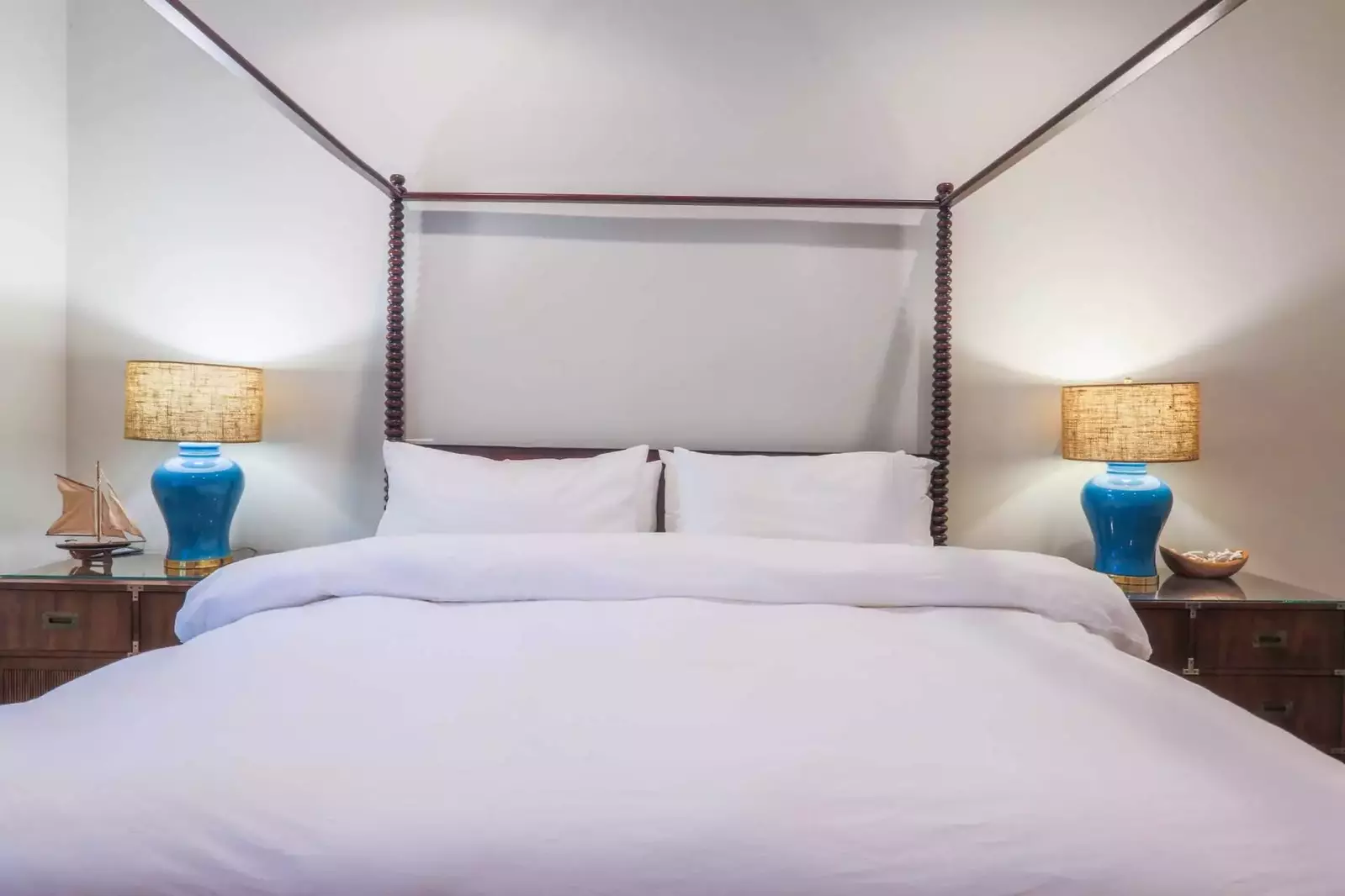 The home's master suite is located on the ground floor.
