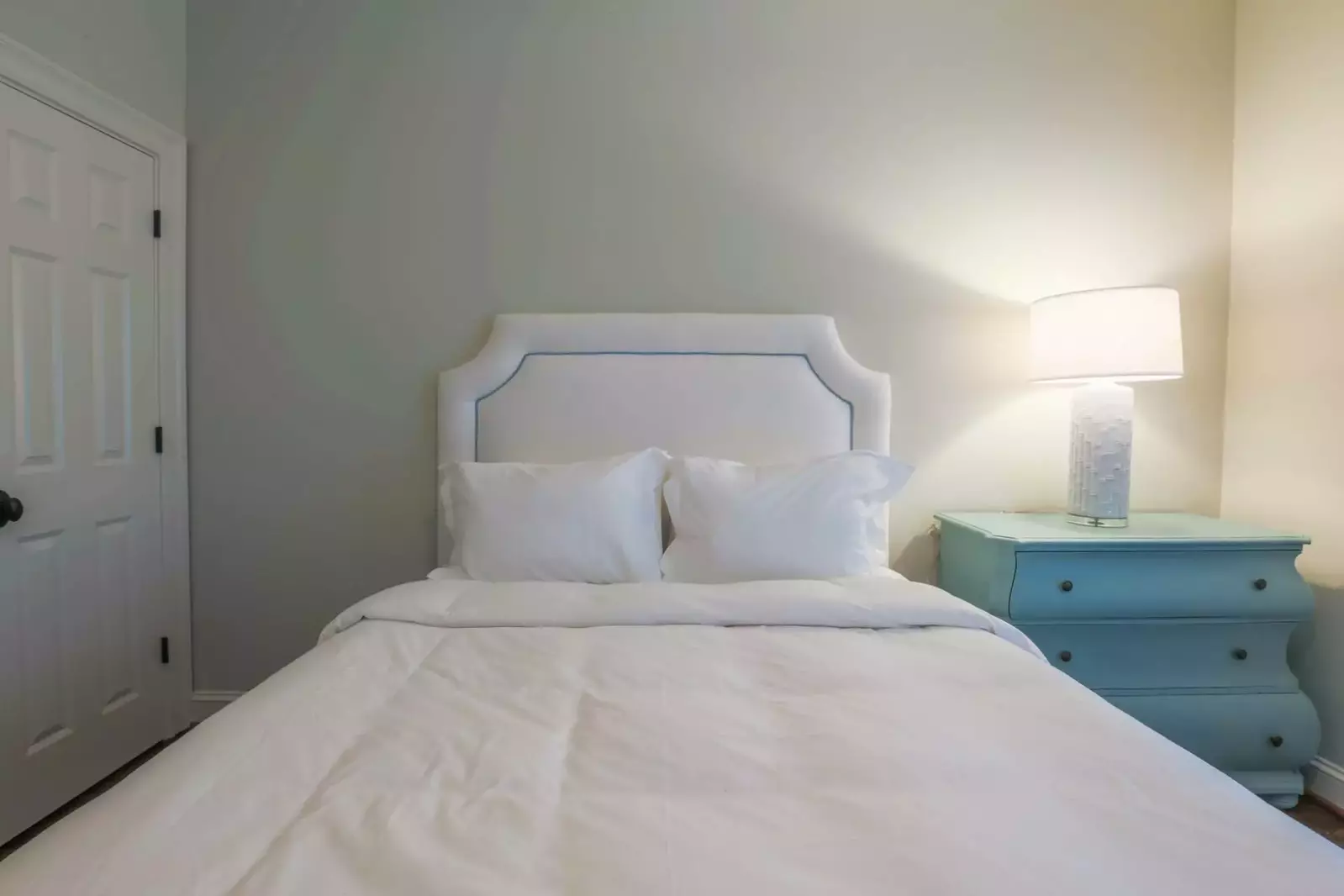 Each of the beds are made in advance of your arrival with freshly laundered sheets.