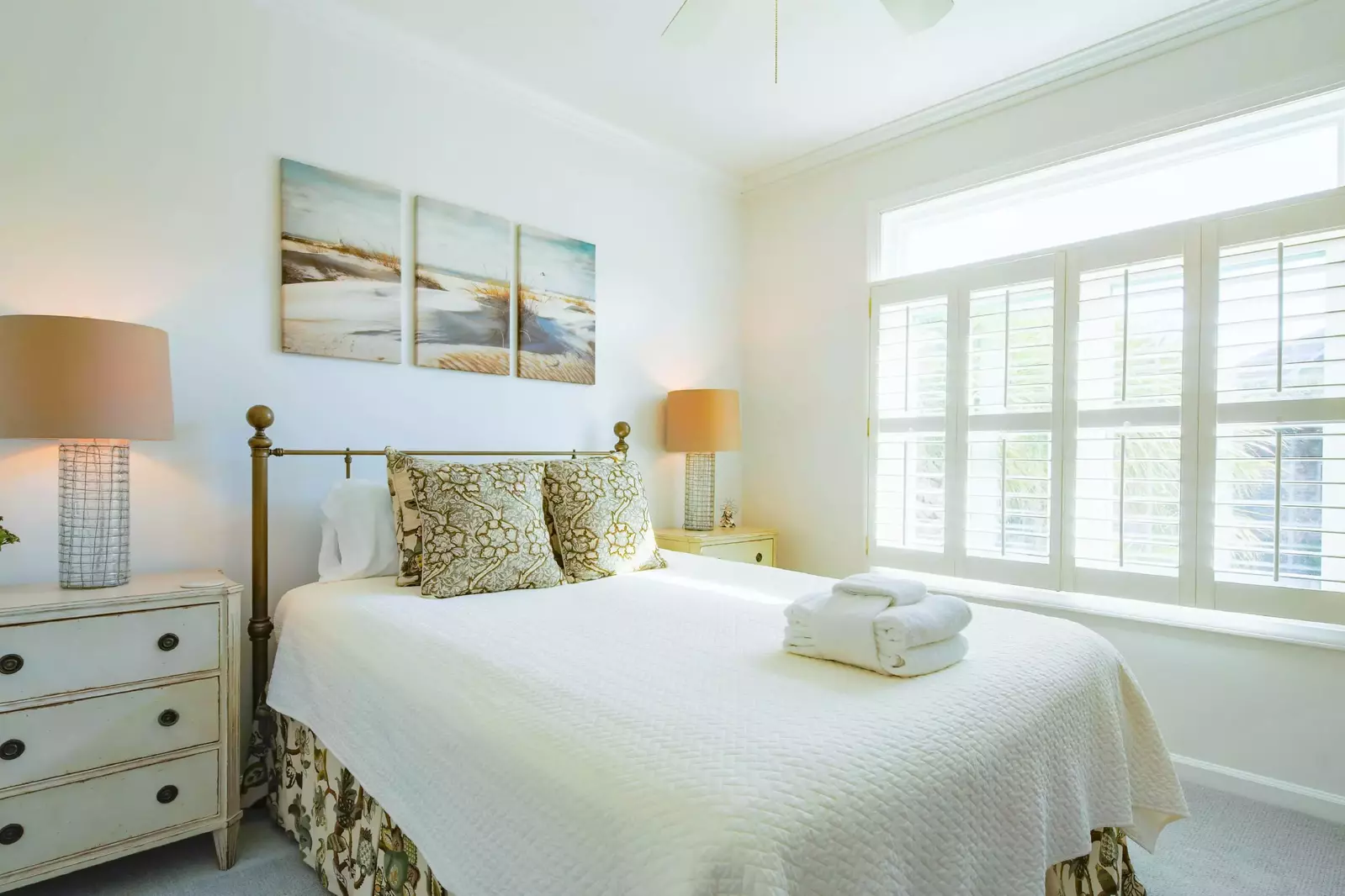 The bedrooms receive terrific natural light.