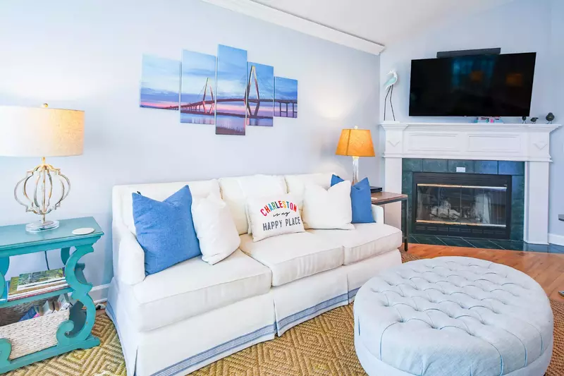 Opal House has a reverse floor plan layout, with the living room, dining area & kitchen on the top floor.