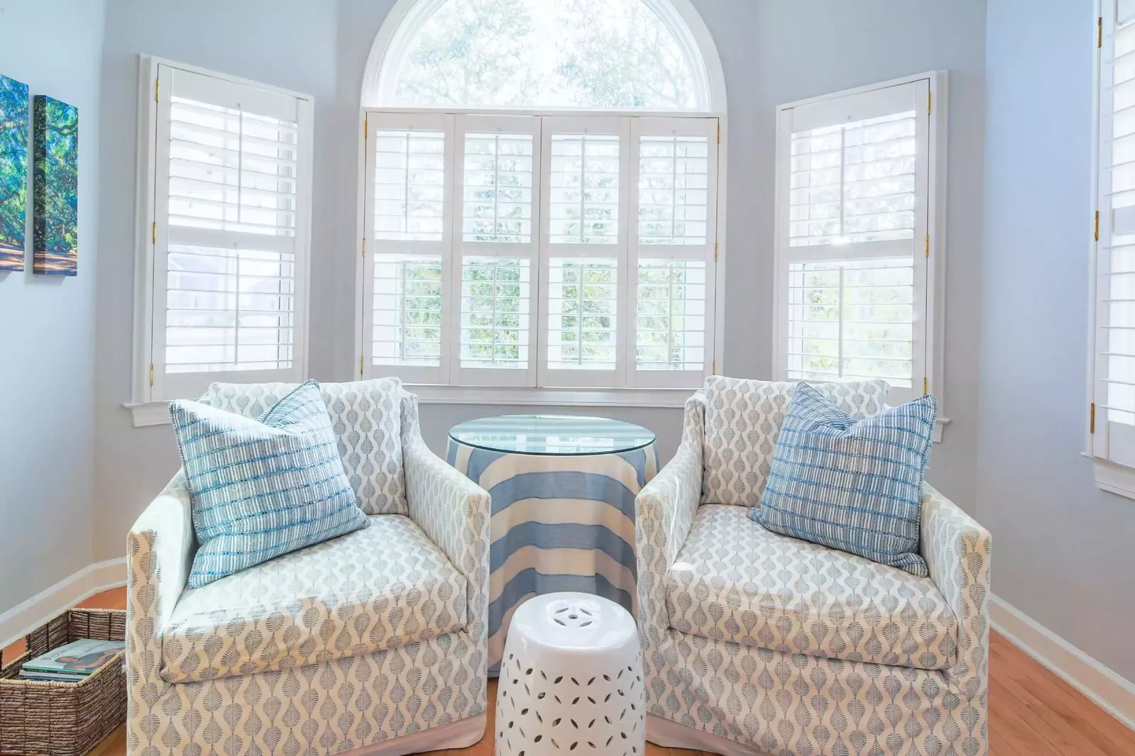 The living room, kitchen and dining room receive terrific natural light.