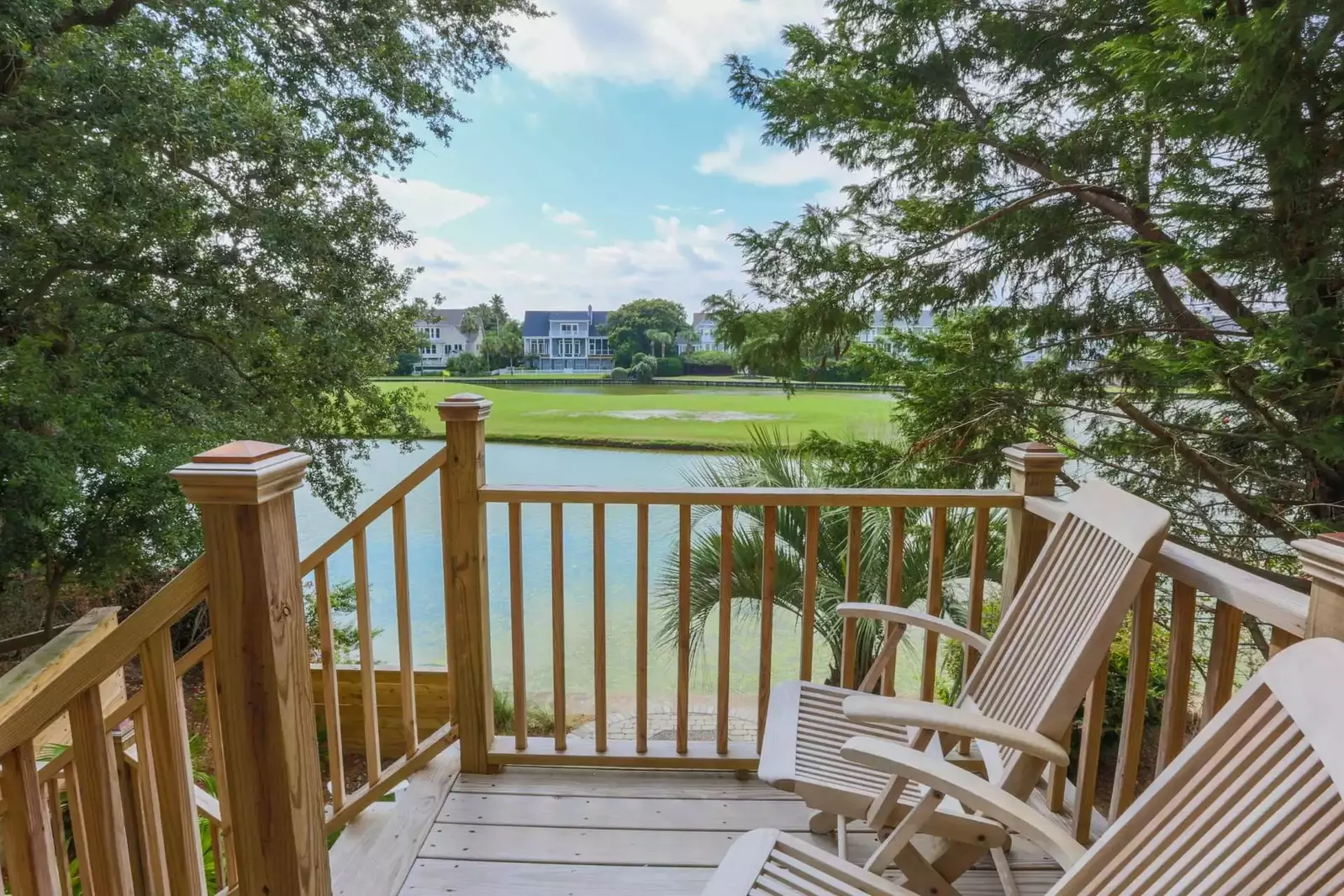 Opal House overlooks the lagoon within the Ocean Point community in Wild Dunes Resort.