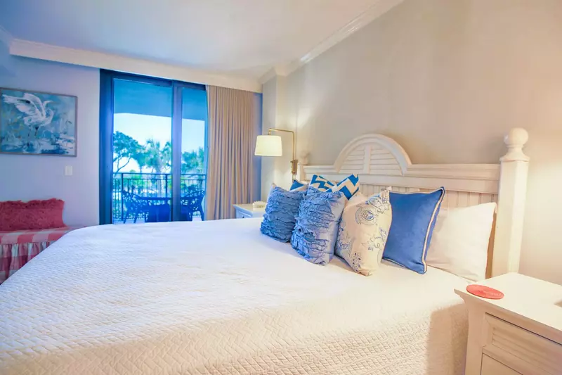 You can enjoy an evening cocktail or your morning coffee from the balcony off the master bedroom.