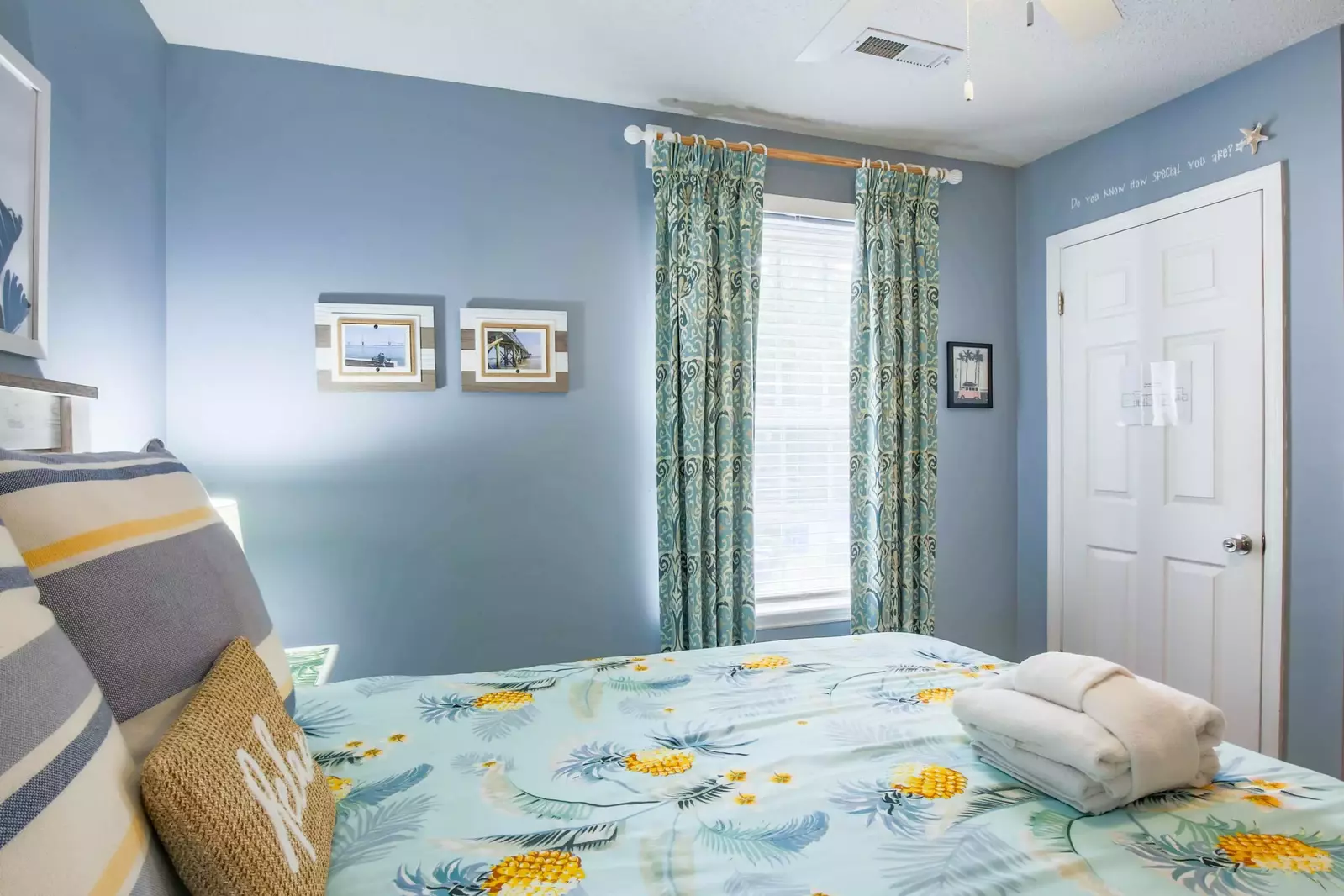 This guest bedroom also receives lovely natural light.