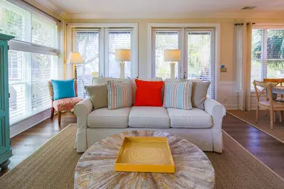 As an end unit, Coastal Chic receives wonderful natural light.