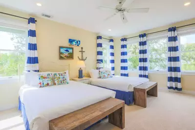 This beautifully decorated home receives terrific natural light.