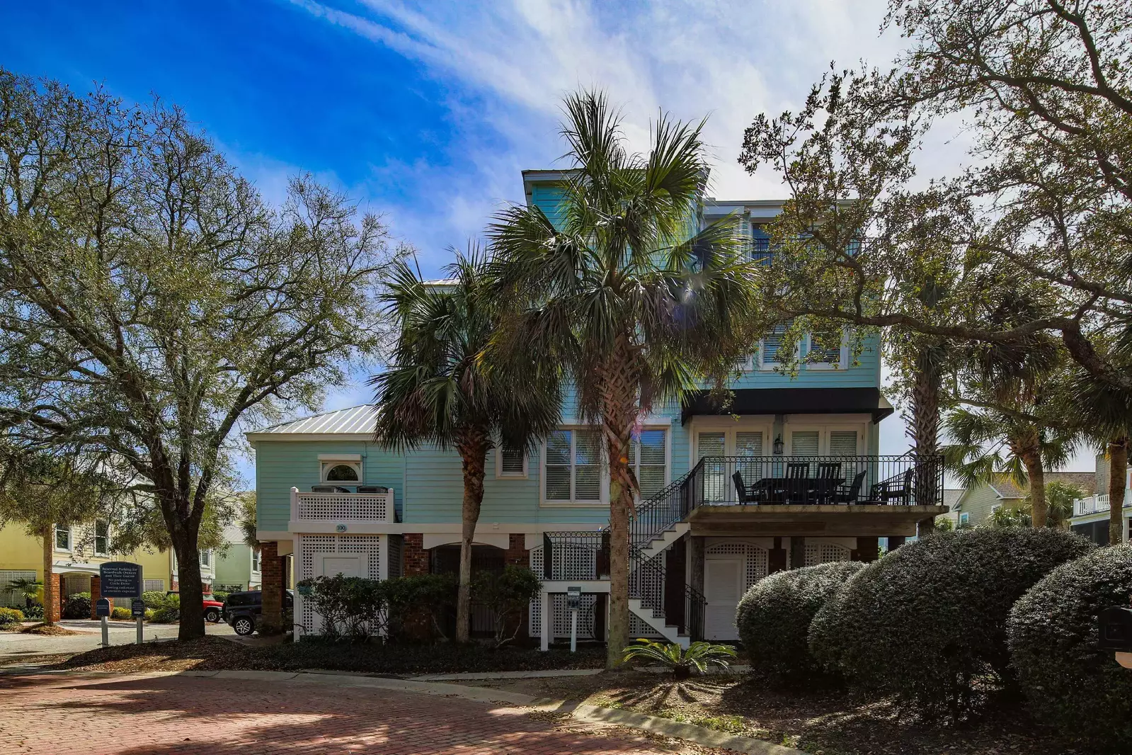 Coastal Chic is a three story detached townhome within the Grand Pavilion community.