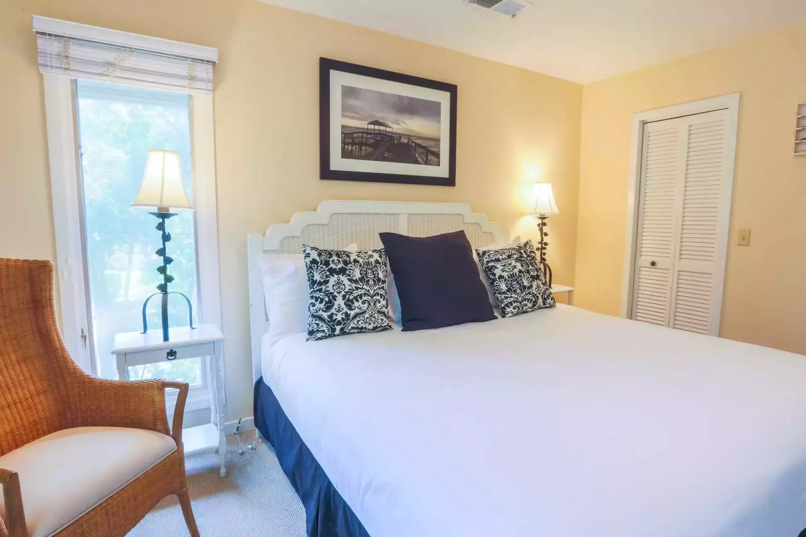 Each of the beds are made in advance of your arrival with freshly laundered sheets.