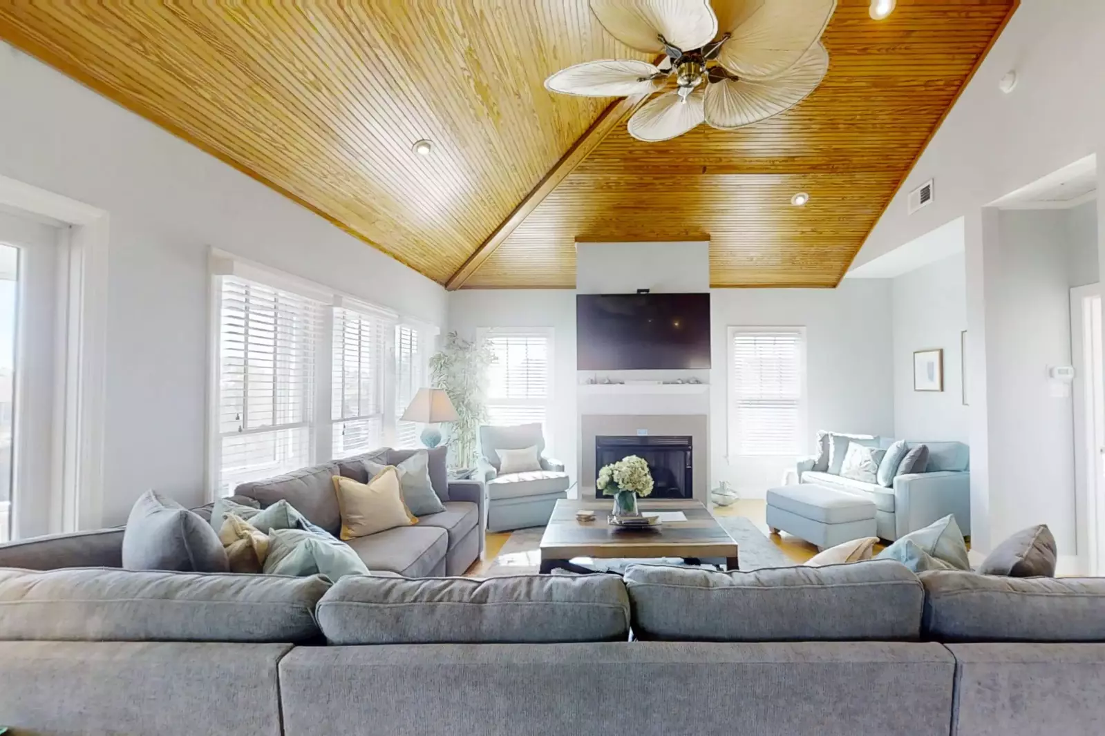 There's terrific natural light on the second level of the home.