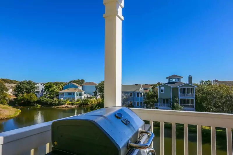 There is also a gas BBQ grill on the covered back porch.