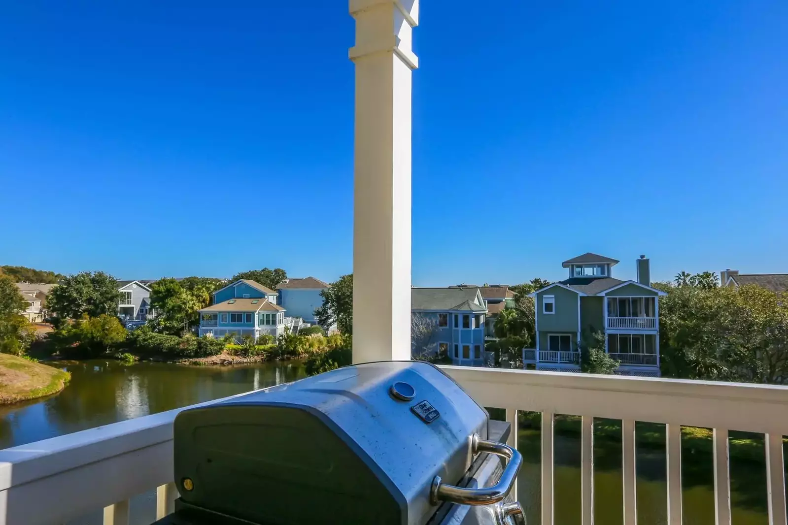 There is also a gas BBQ grill on the covered back porch.