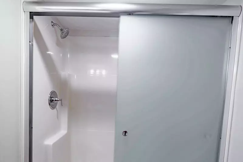 There is a walk-in shower wtihin the en suite bathroom for the master suite.