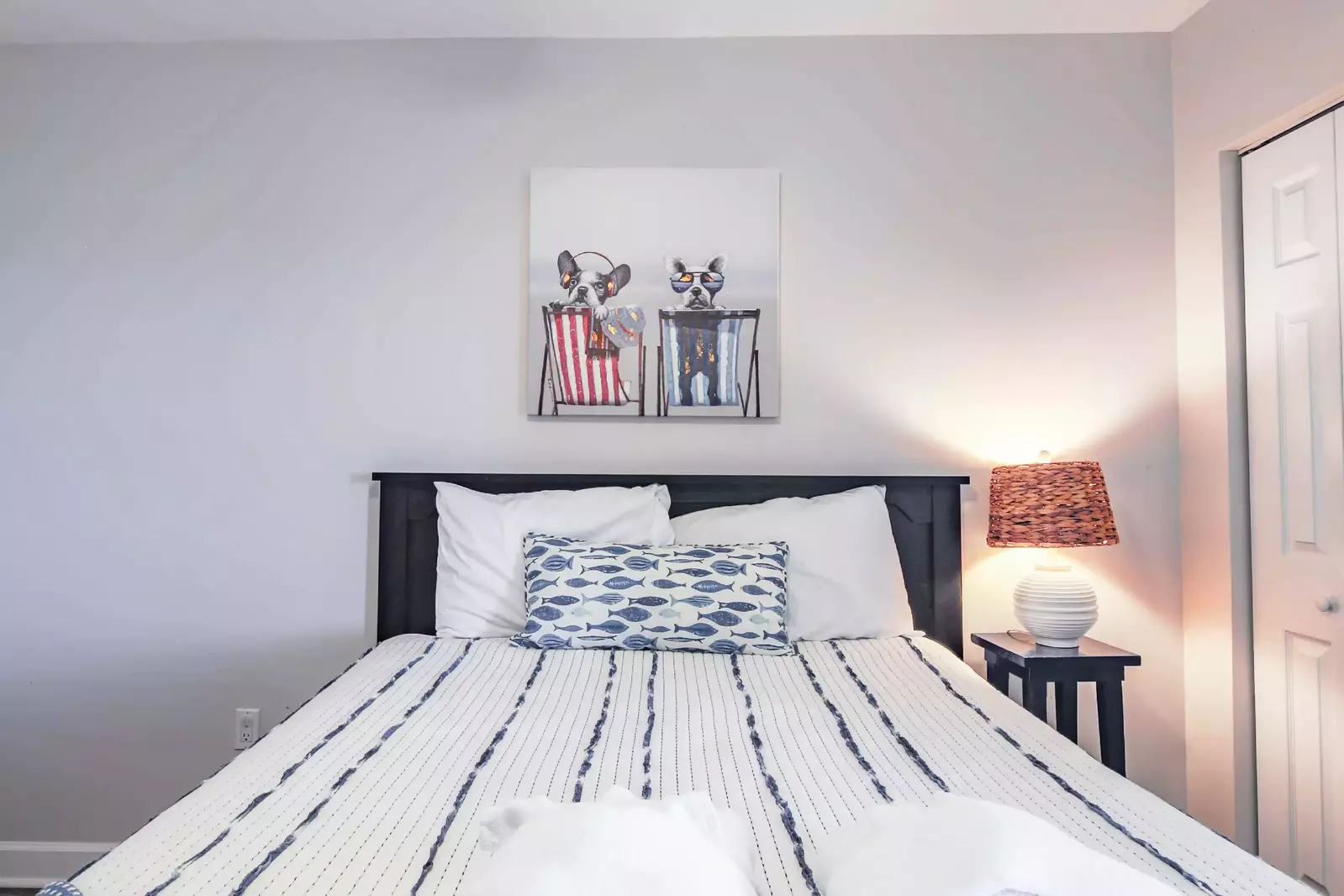 Each of the beds will be made in advance of your arrival with freshly laundered sheets.