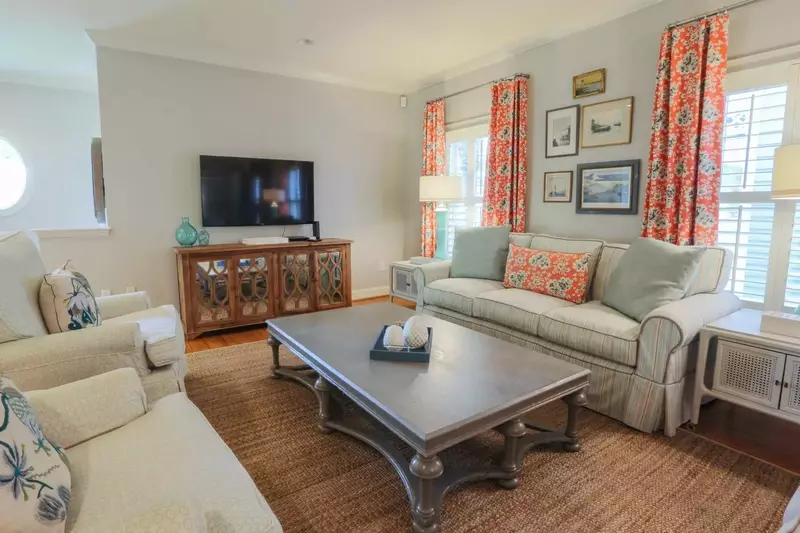 This is a great spot to watch a movie, play a board game, read a book or catch up with your family & friends.