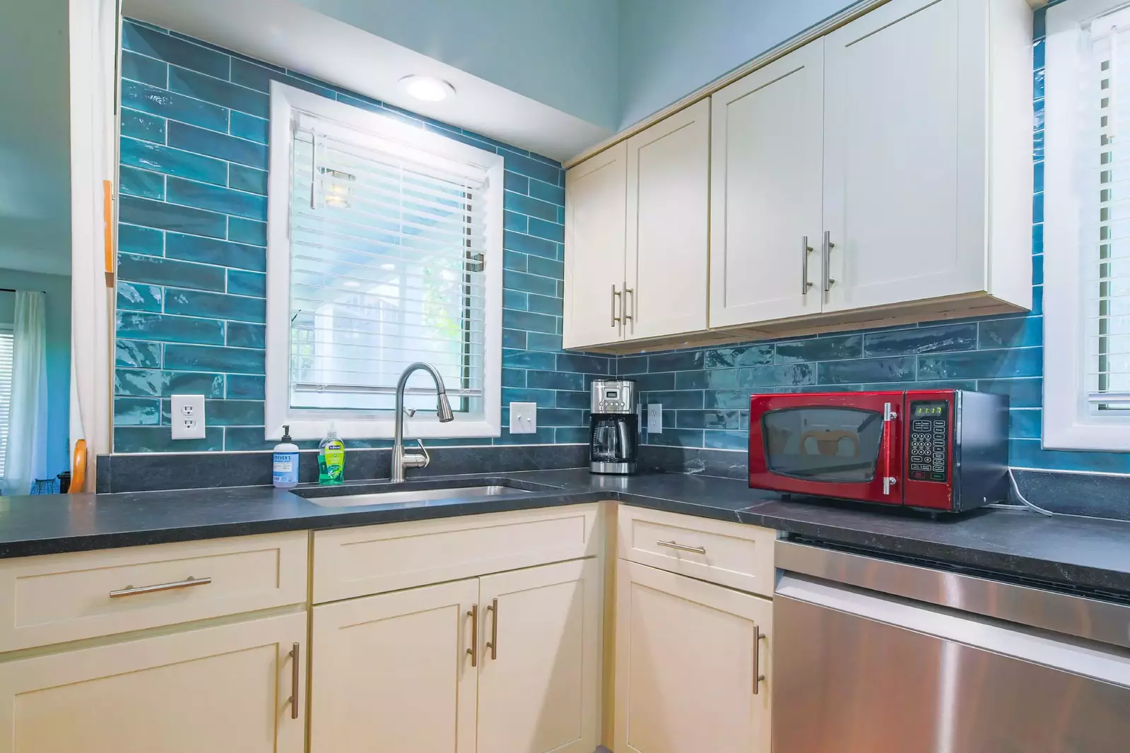 There's plenty of room to prepare your family's meals within the spacious kitchen.