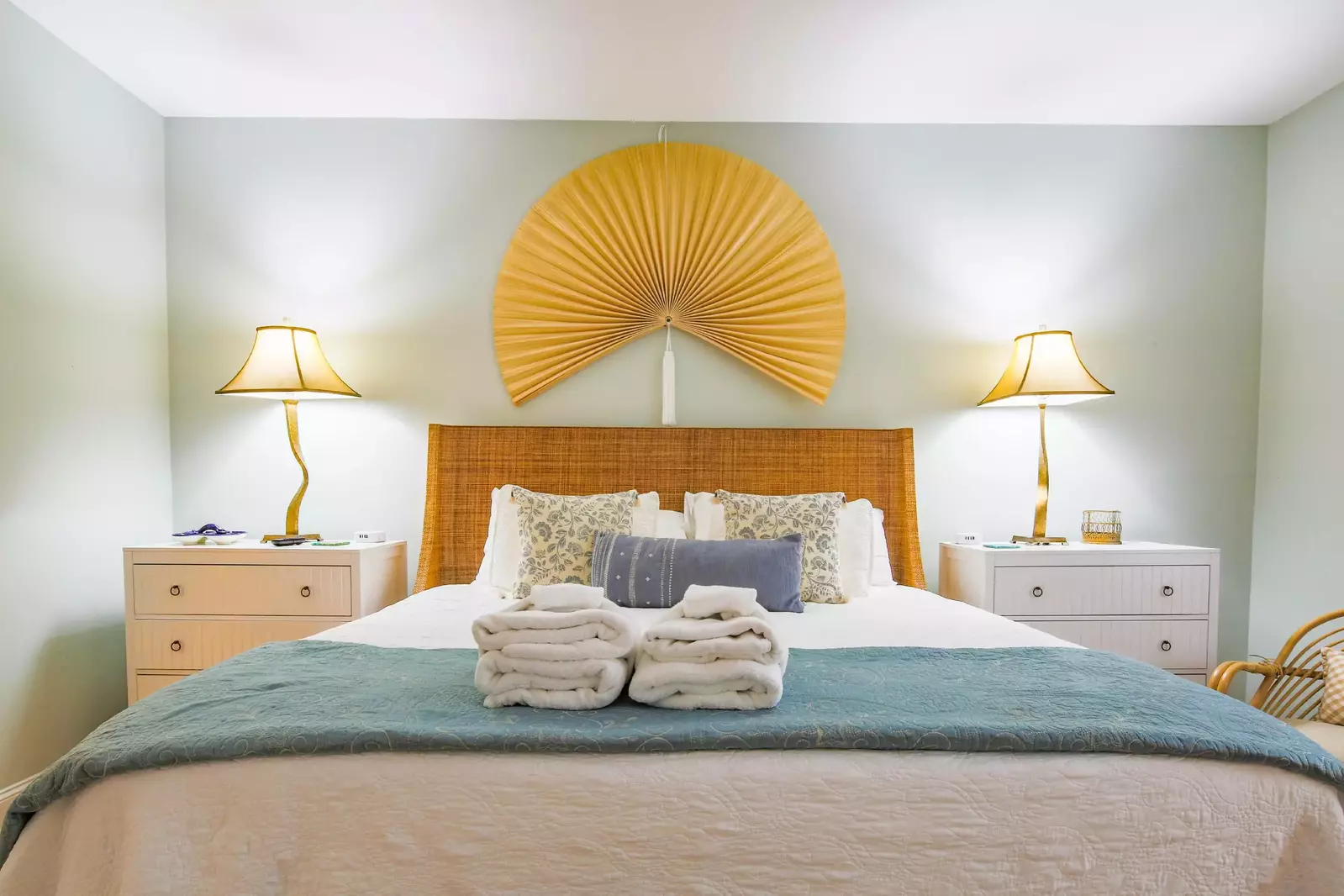 Each of the beds will be made in advance of your arrival with freshly laundered sheets.