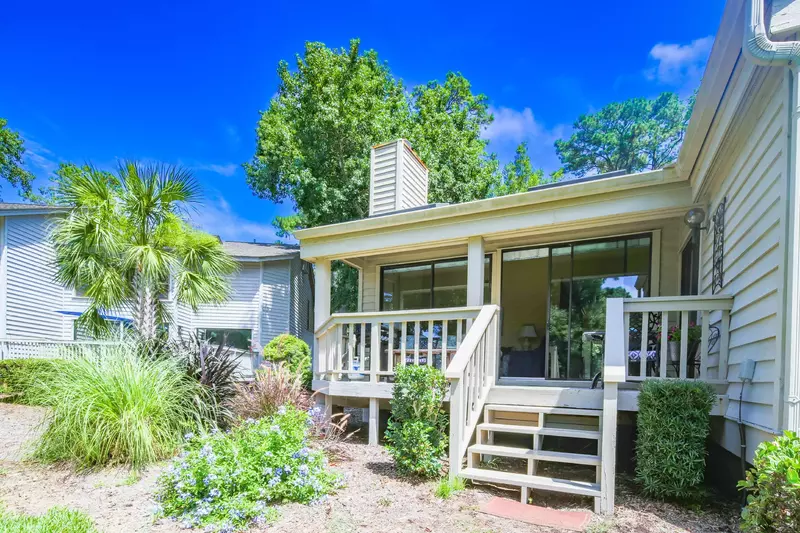 There's easy access to the back deck from the living room and master suite.