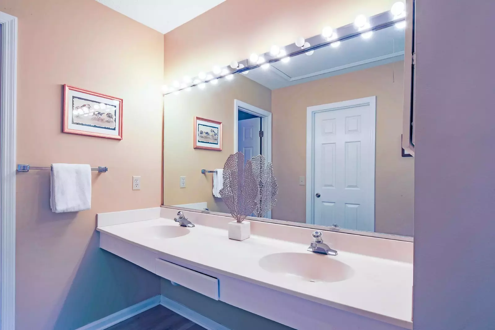 There's plenty of room to store your toiletries and personal belongings.