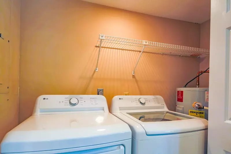The home has a washing machine and dryer available for your use.