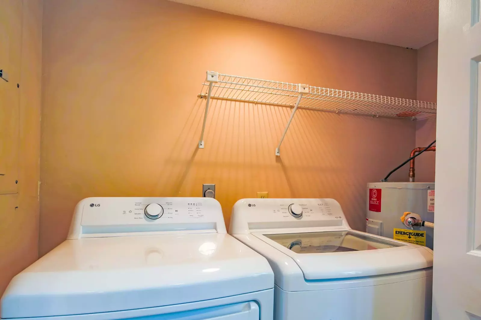 The home has a washing machine and dryer available for your use.