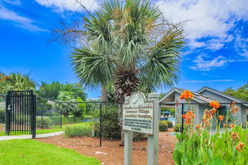 The community tennis courts & pool are exclusive to owners & guests of Inverness Village.