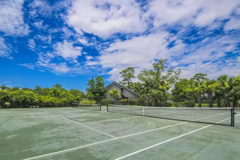 There are three Har-Tru tennis courts available for the Inverness Village community.