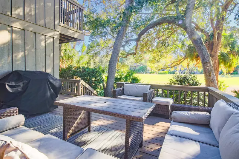 There is also a gas BBQ grill on the back deck.