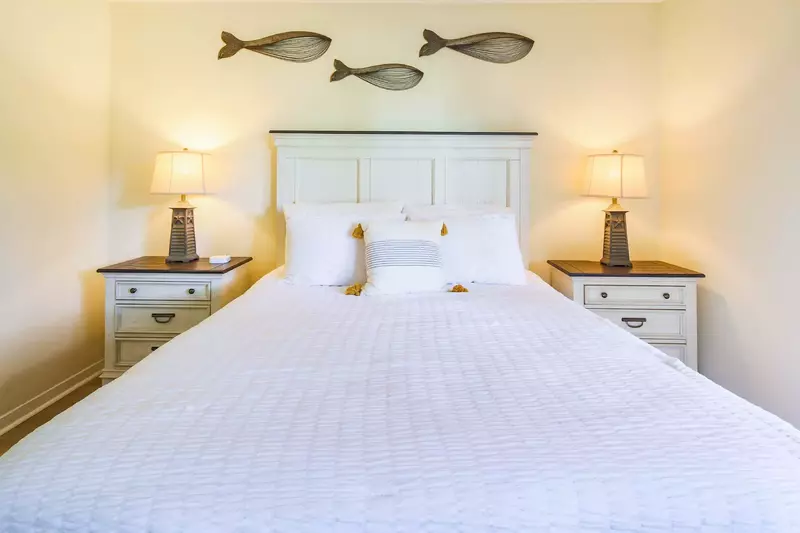 Each of the beds will be made in advance of your arrival with freshly laundered sheets.
