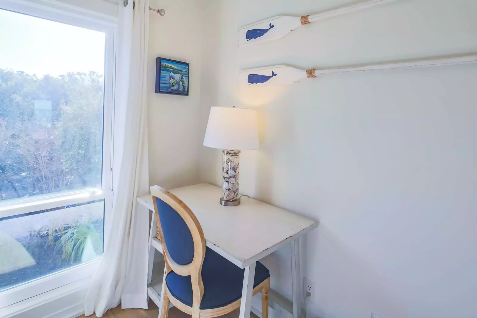 There is also a desk in the bunk bedroom.