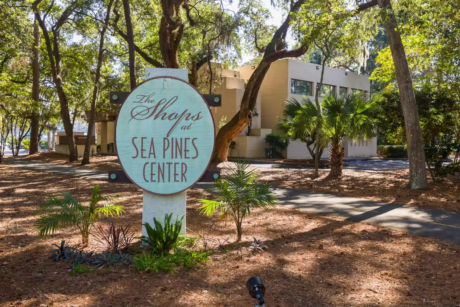 The Shops at Sea Pines Center is in the heart of Sea Pines - Bike or Drive from all locations