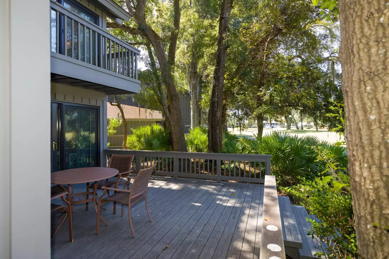 Shaded and secluded, the large deck is perfect for outdoor enjoyment on those cool summer evenings.