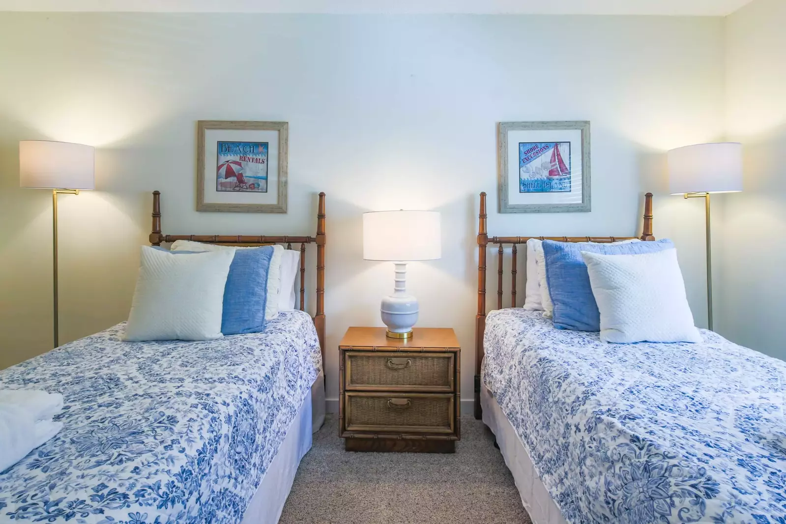 Each of the beds will be made in advance of your arrival with freshly laundered sheets.