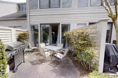 Patio off of the Family Room - Gas Grill and Seating for 4 at the table