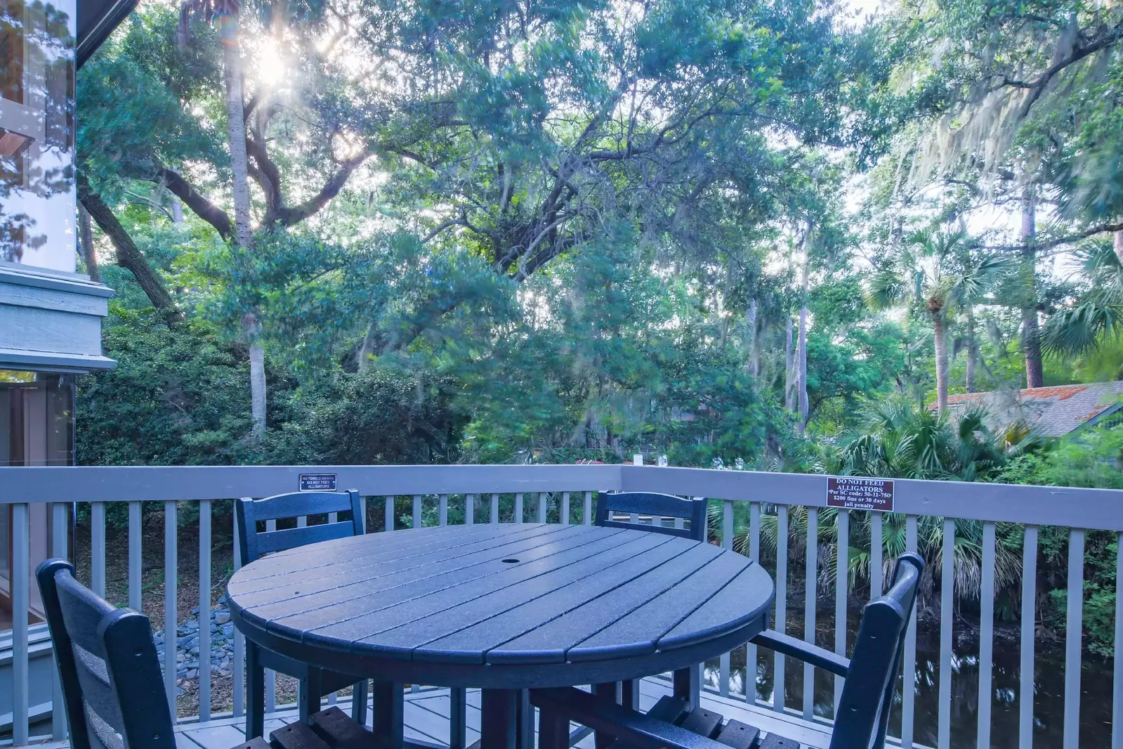 This is the perfect spot for your morning coffee or favorite evening beverage.