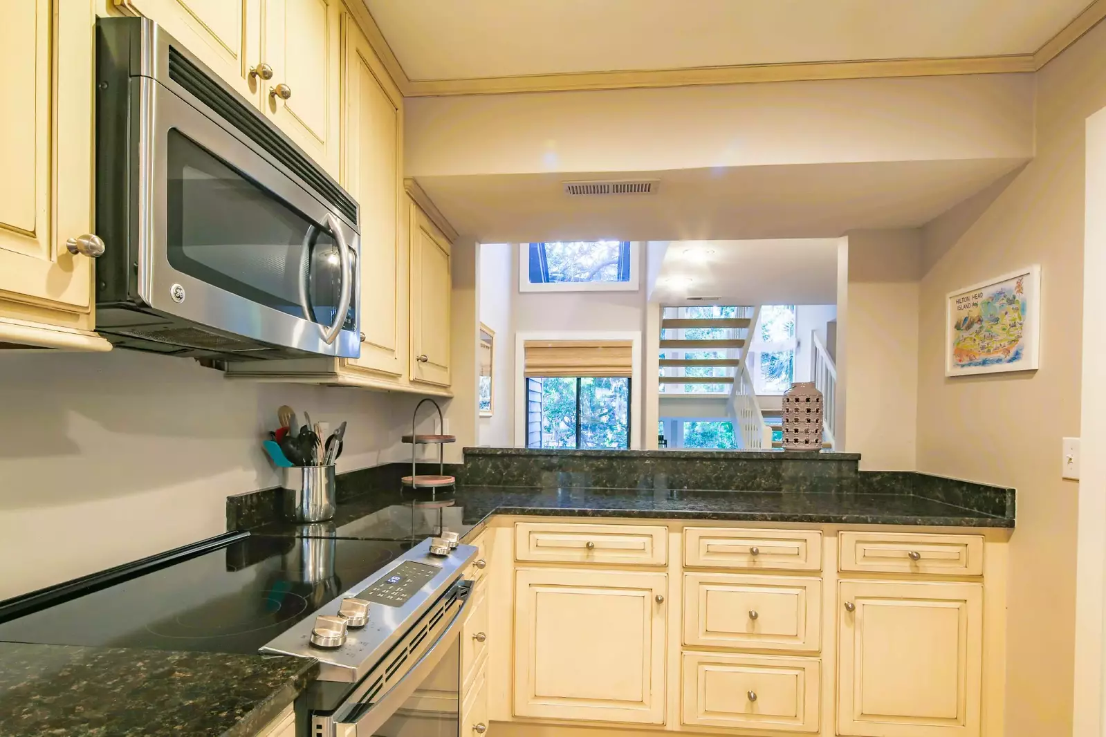 There's plenty of room to prepare your meals in this spacious kitchen.