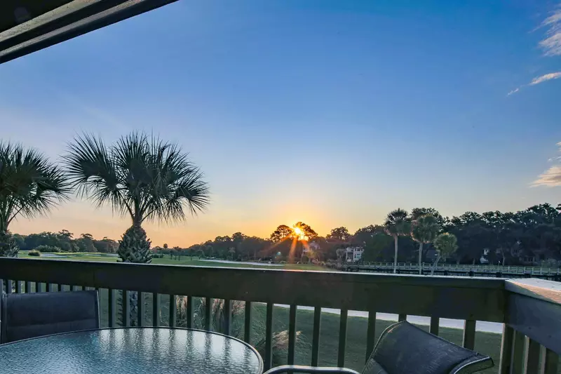Enjoy wonderful sunrises from the villa's private balcony with golf course views.