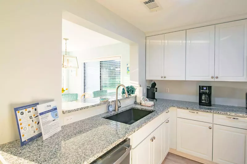 There is plenty of room within the spacious kitchen to prepare your family's meals.