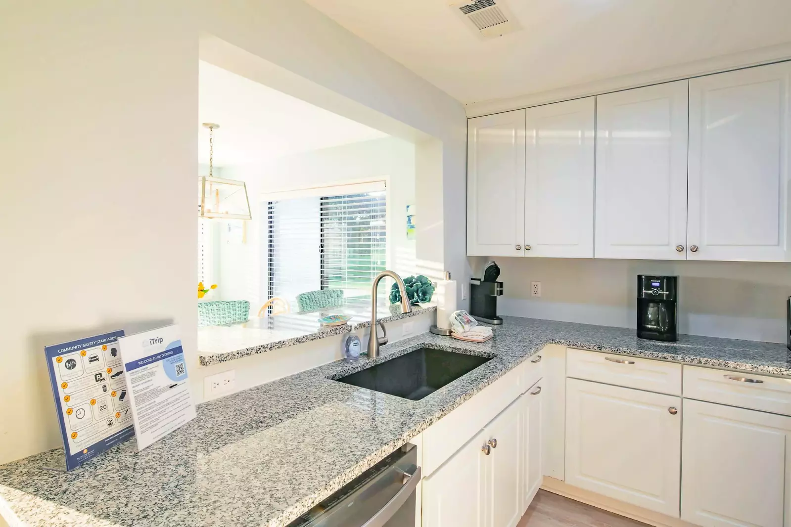 There is plenty of room within the spacious kitchen to prepare your family's meals.