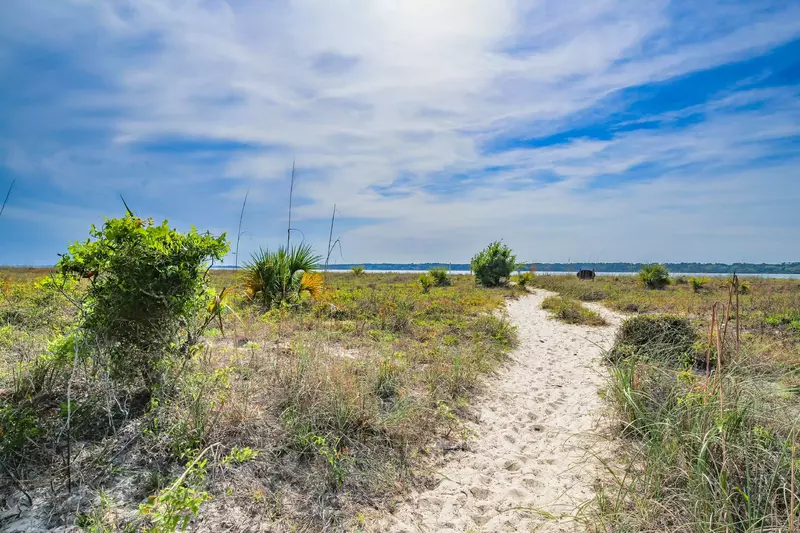 Follow this path to access the beautiful beach!