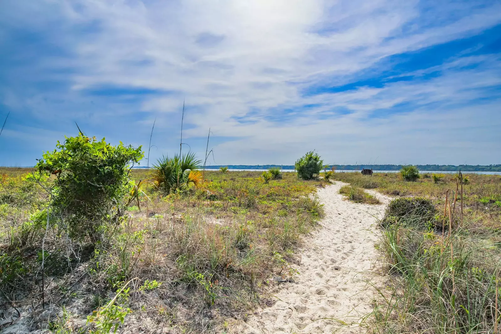 Follow this path to access the beautiful beach!