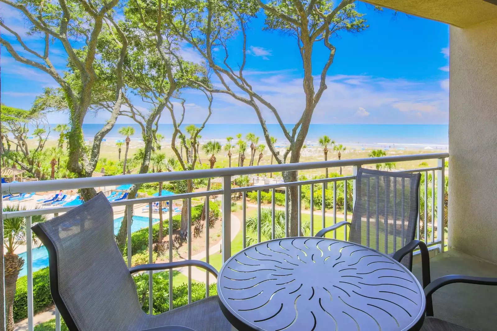 This is the oceanview from the covered balcony.